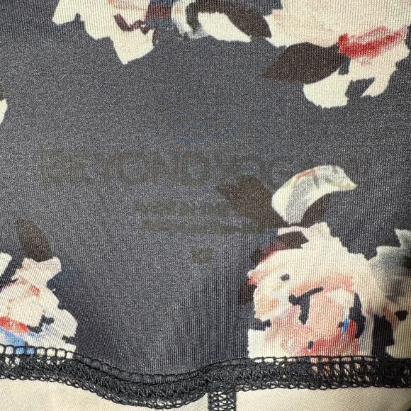 Beyond Yoga High Waist Floral Print Leggings Navy Blue Yoga Athleisure | XS - Picture 4 of 9